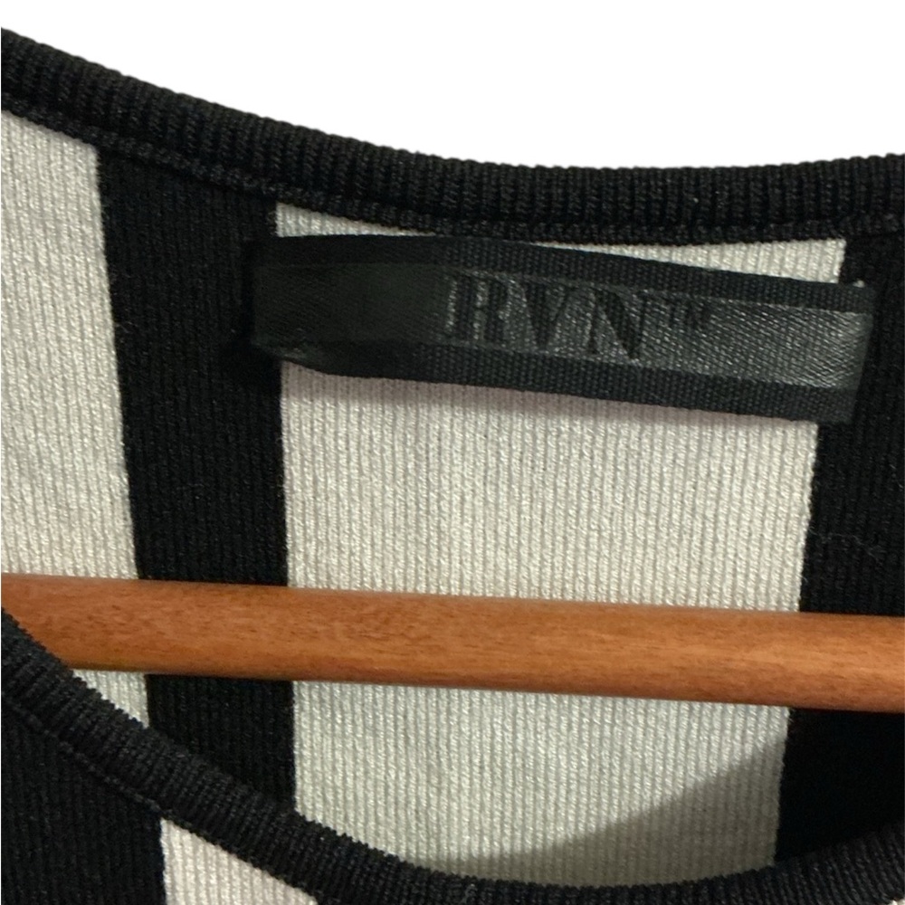 RVN Black and White Graphic Mini Dress size L - Picture 3 of 8